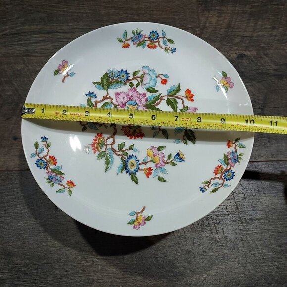 Dolphin Fine China Le Jardin The Garden Cake Stand Plate The Garden Box Floral - Picture 5 of 10